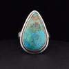 Sterling Silver Kingman Turquoise Ring Size 5.5