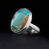 Sterling Silver Kingman Turquoise Ring Size 7