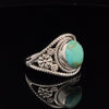 Sterling Silver Kingman Turquoise Ring Size 10