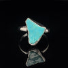 Sterling Silver Raw Turquoise Ring Size 8