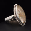 Sterling Silver Rutilated Quartz Ring SIze 5