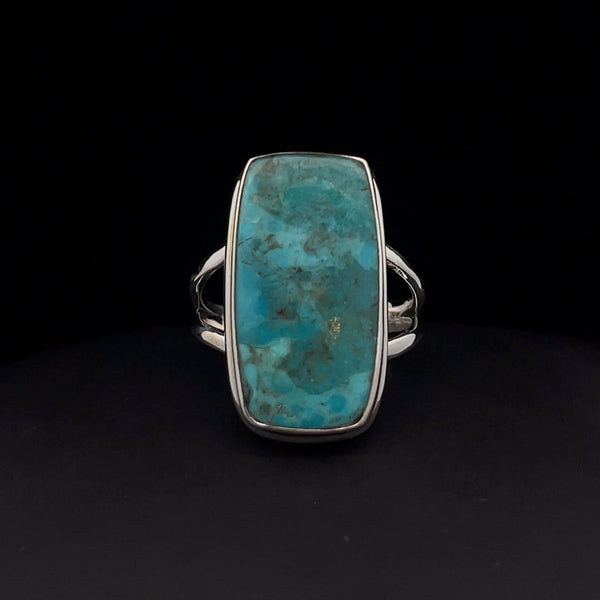 Sterling Silver Kingman Turquoise Ring Size 7