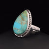 Sterling Silver Kingman Turquoise Ring Size 7