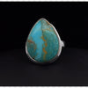 Sterling Silver Kingman Turquoise Ring Size 7