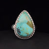 Sterling Silver Kingman Turquoise Ring Size 8