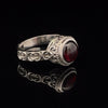 Sterling Silver Garnet Ring Size 8