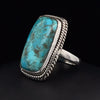 Sterling Silver Kingman Turquoise Ring Size 5