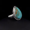 Sterling Silver Kingman Turquoise Ring Size 7