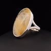 Sterling Silver Rutilated Quartz Ring Size 10