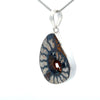 Sterling Silver Fossilized Ammonite Pendant