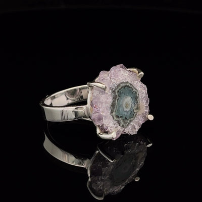 Sterling Silver Stalactite Ring Size 7