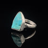 Sterling Silver Raw Turquoise Ring Size 5