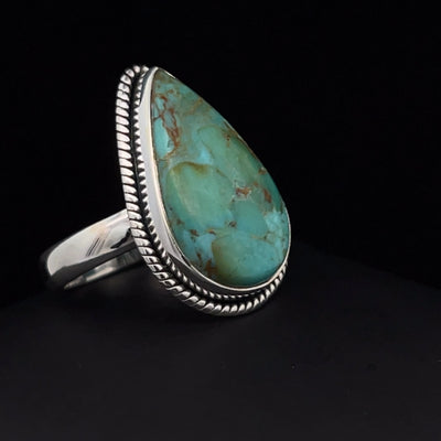 Sterling Silver Kingman Turquoise Ring Size 7