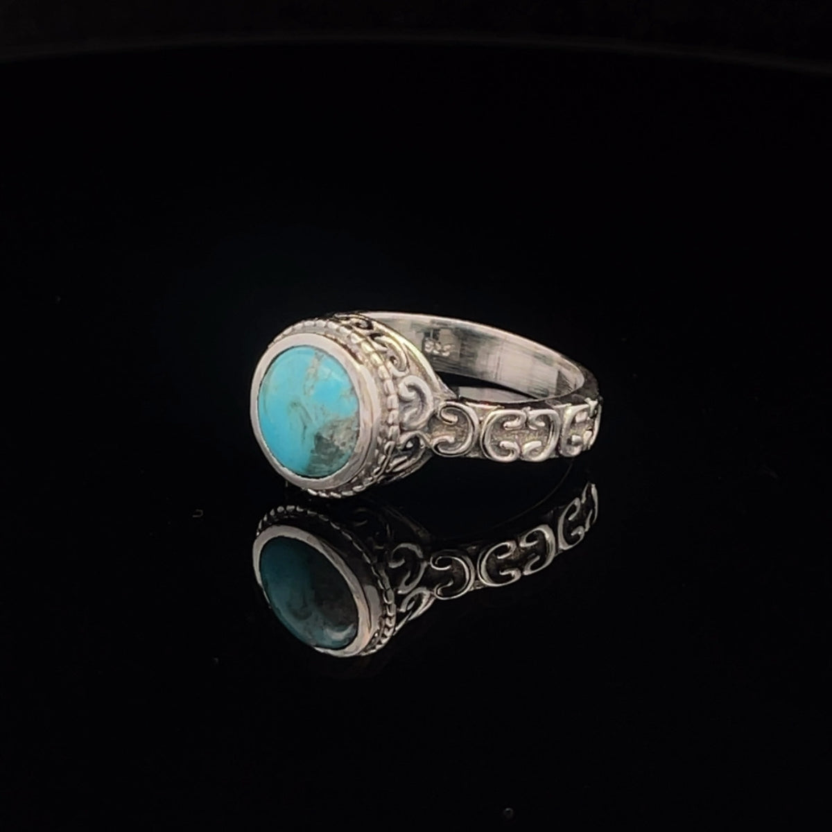 Sterling Silver Turquoise Ring Size 7