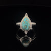 Sterling Silver Turquoise with Copper Inclusions Ring Size 7