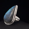 Sterling Silver Labradorite Ring Size 10