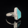 Sterling Silver Raw Turquoise Ring Size 5