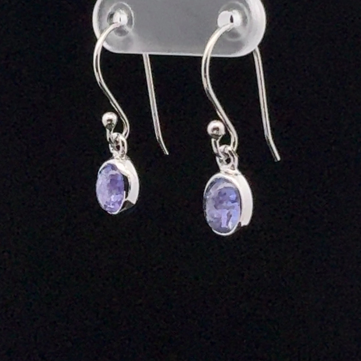 Sterling Silver Tanzanite Earrings