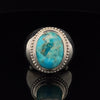 Sterling Silver Kingman Turquoise Ring Size 10