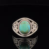 Sterling Silver Kingman Turquoise Ring Size 10