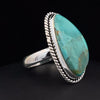 Sterling Silver Kingman Turquoise Ring Size 7