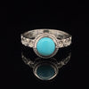 Sterling Silver Turquoise Ring Size 10