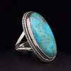 Sterling Silver Kingman Turquoise Ring Size 5