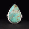 Sterling Silver Kingman Turquoise Ring Size 7