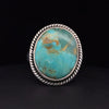 Sterling Silver Kingman Turquoise Ring Size 6.5