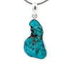 Sterling Silver Raw Kingman Turquoise Pendant