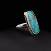 Sterling Silver Kingman Turquoise Ring Size 7