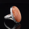 Sterling Silver Sunstone Ring Size 10