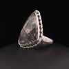 Sterling Silver Tourmalated Quartz Ring Size 9