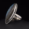 Sterling Silver Labradorite Ring Size 10