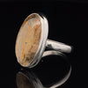 Sterling Silver Rutilated Quartz Ring Size 10