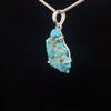 Sterling Silver Raw Kingman Turquoise Pendant