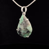 Sterling Silver Faceted Emerald Pendant