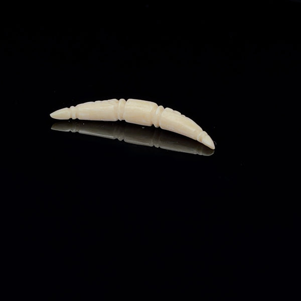 4g (5mm) Fossilized Mammoth Carved Ivory Septum Tusk