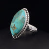 Sterling Silver Kingman Turquoise Ring Size 6.5