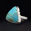 Sterling Silver Kingman Turquoise Ring Size 8