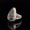 Sterling Silver Tourmalated Quartz Ring Size 5