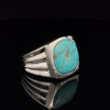 Sterling Silver Kingman Turquoise Ring Size 10