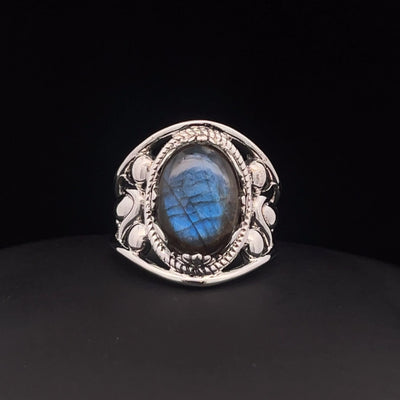 Sterling Silver Labradorite Ring Size 7