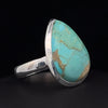 Sterling Silver Kingman Turquoise Ring Size 7