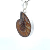 Sterling Silver Fossilized Ammonite Pendant