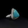 Sterling Silver Kingman Turquoise Ring Size 7