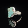 Sterling Silver Raw Turquoise Ring Size 6