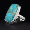 Sterling Silver Kingman Turquoise Ring Size 7