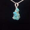 Sterling Silver Raw Kingman Turquoise Pendant