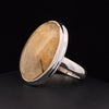 Sterling Silver Rutilated Quartz Ring Size 8